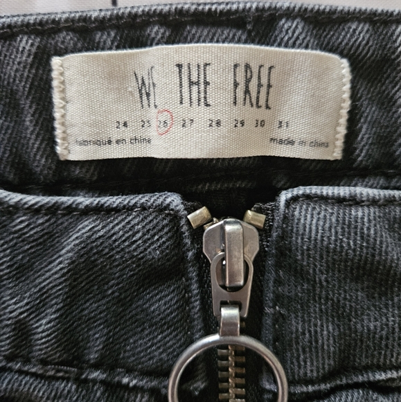 Free People We The Free Women's Black Denim Skirt Size 26 - Picture 4 of 6
